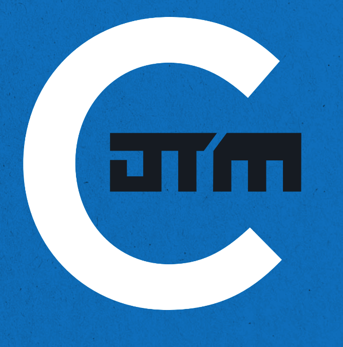 White C surrounding Black JTM logo for Creations Page
